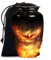 10-inch Phoenix Urn, classic aluminum burial urn.
