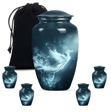 Large Urn with 4 Small Urn