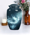 10-inch Phoenix Urn, abstract-themed.