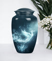 10-inch Phoenix Urn, abstract-themed.