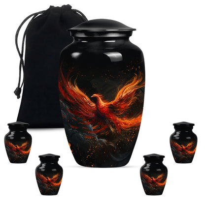 Classic Phoenix Cremation Urn for men.