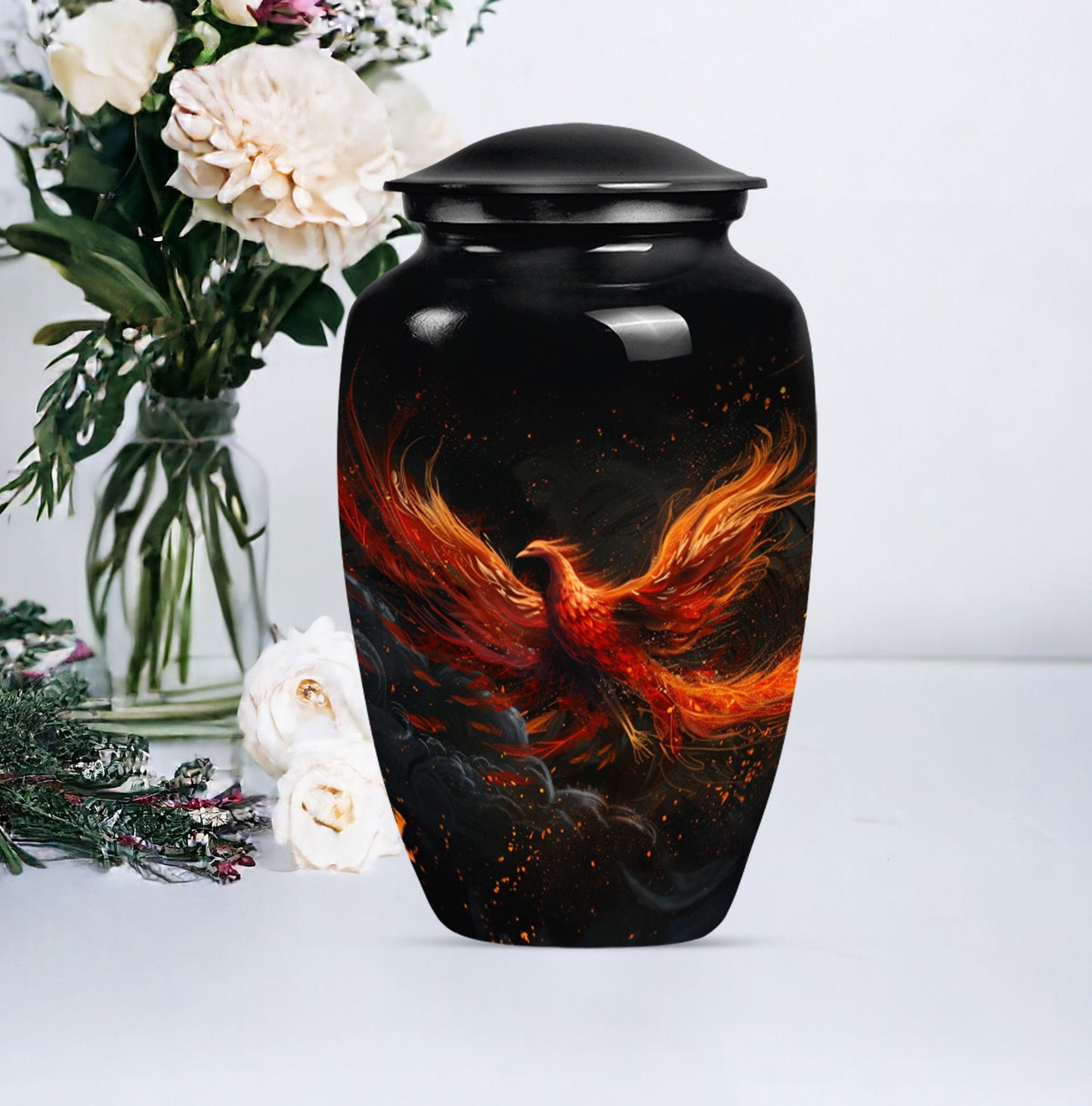 Classic Phoenix Cremation Urn for men.