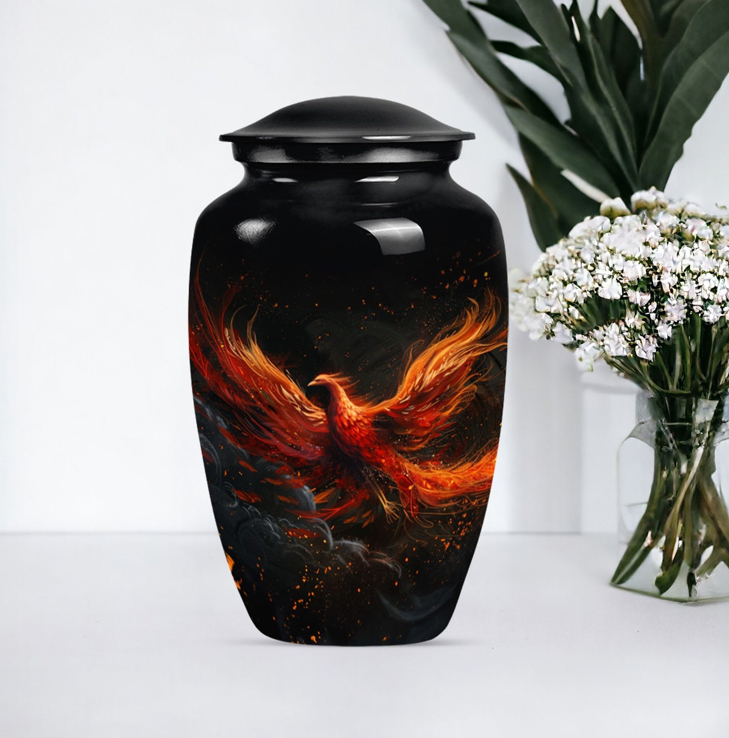 Classic Phoenix Cremation Urn for men.