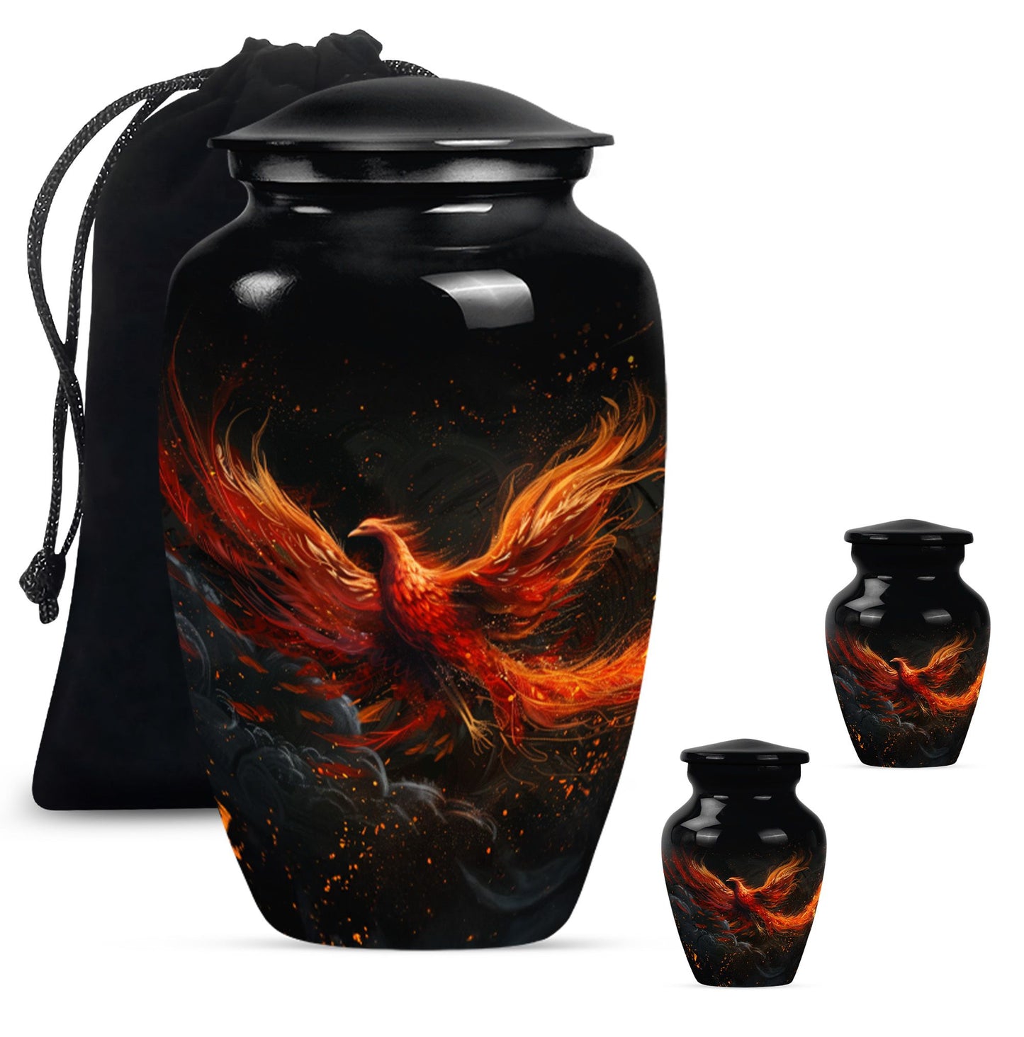 Classic Phoenix Cremation Urn for men.