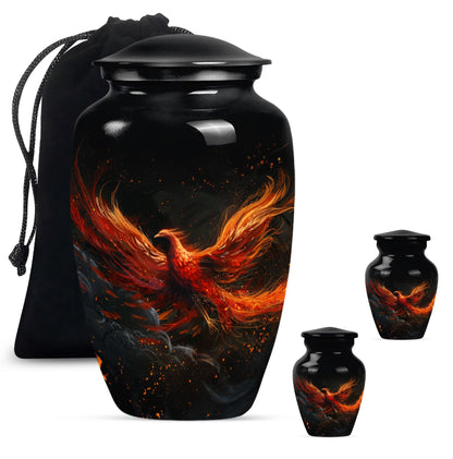 Classic Phoenix Cremation Urn for men.