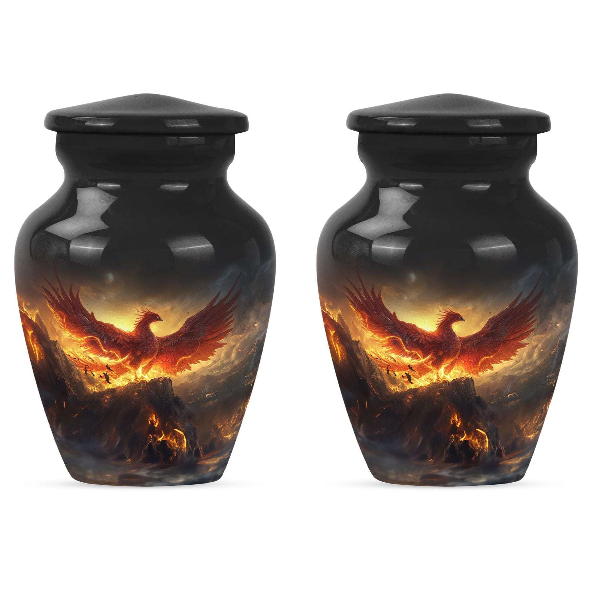 Phoenix Bird Adult Cremation Urn For Ashes - Mystical Bird Urn For Memorial