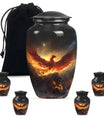 Phoenix Bird Adult Cremation Urn For Ashes - Mystical Bird Urn For Memorial