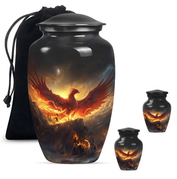 Large Urn With 2 Keepsake Urn