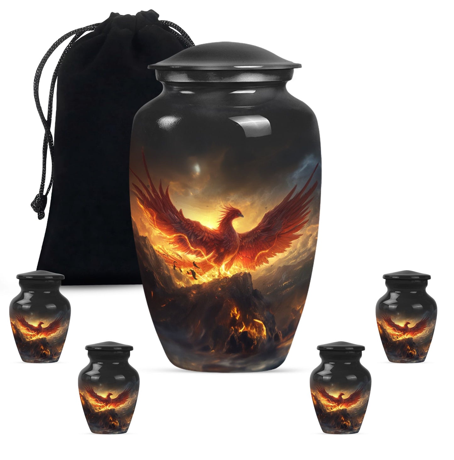 10 inch classic Phoenix Urn, funeral urns for burial