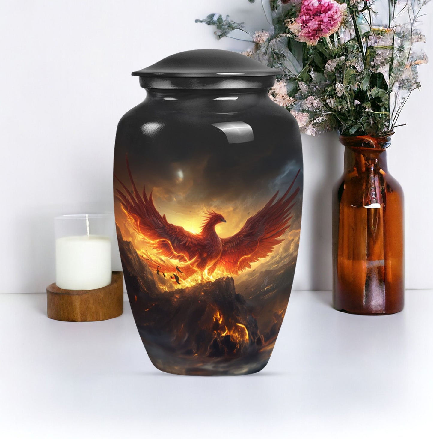 10 inch classic Phoenix Urn, funeral urns for burial