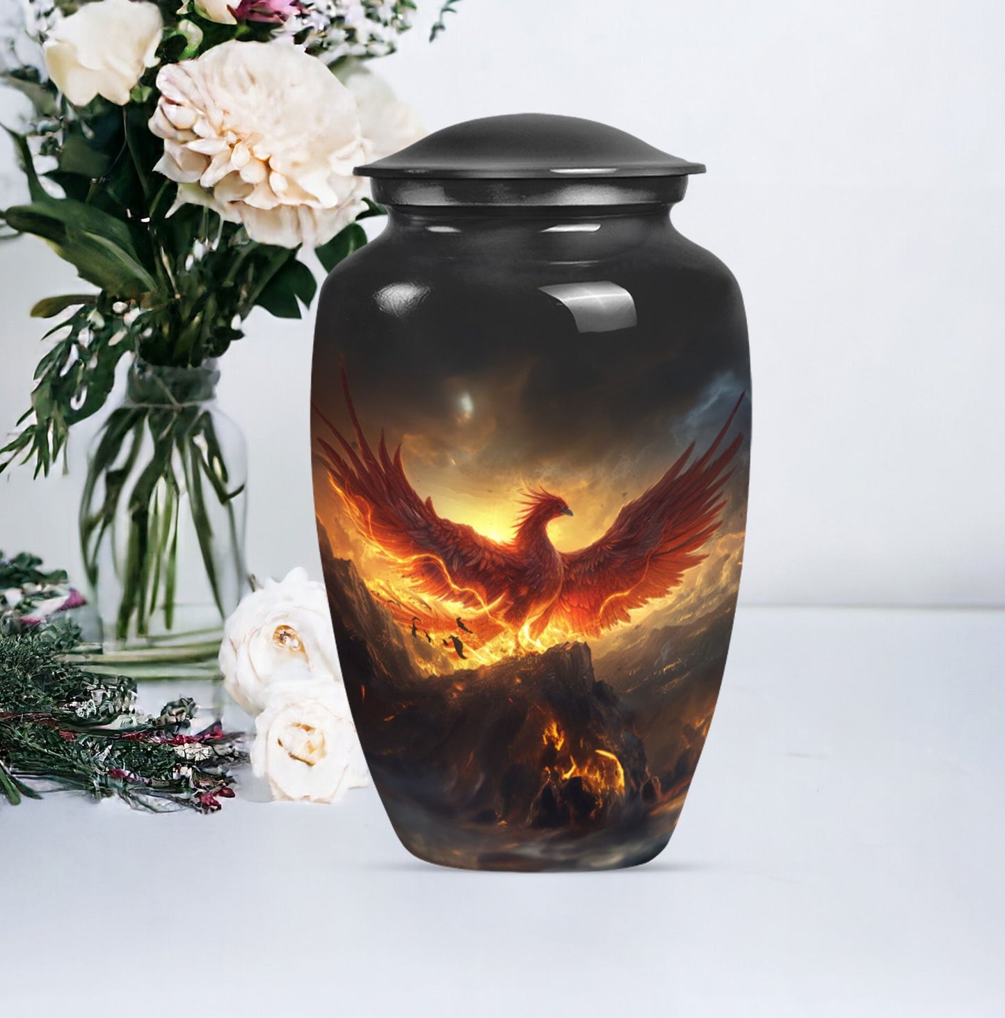 10 inch classic Phoenix Urn, funeral urns for burial