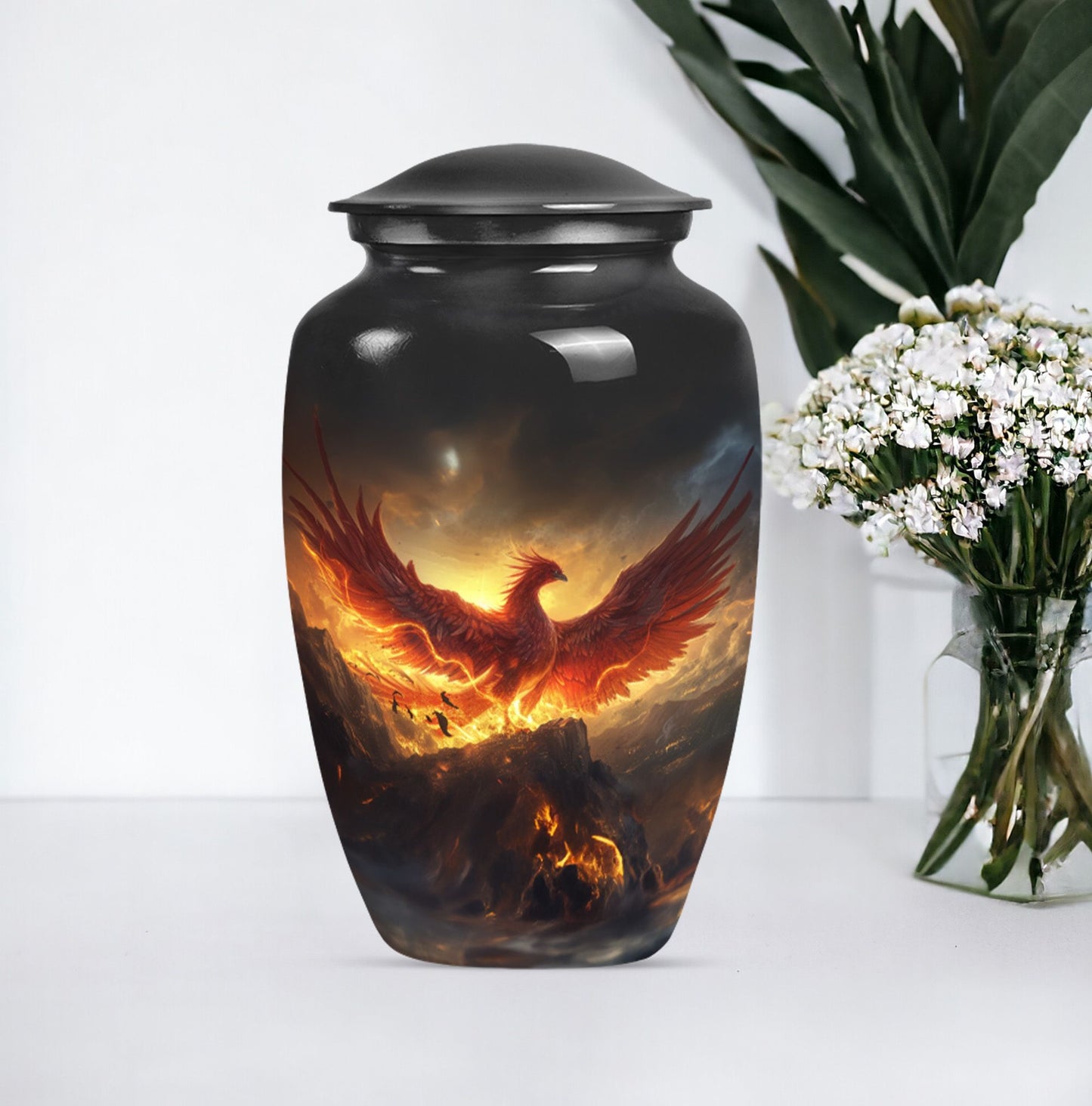 10 inch classic Phoenix Urn, funeral urns for burial
