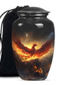 Phoenix Bird Adult Cremation Urn For Ashes - Mystical Bird Urn For Memorial