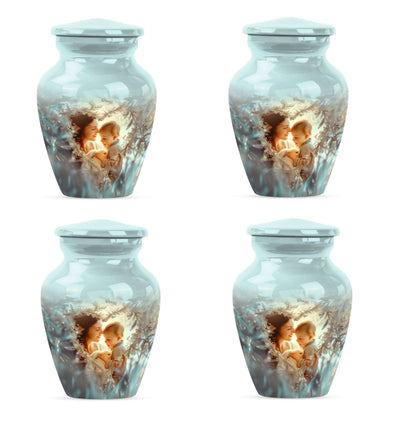 Child & Mother Memorial Urn For Human Ashes - Funeral Urn For Parents