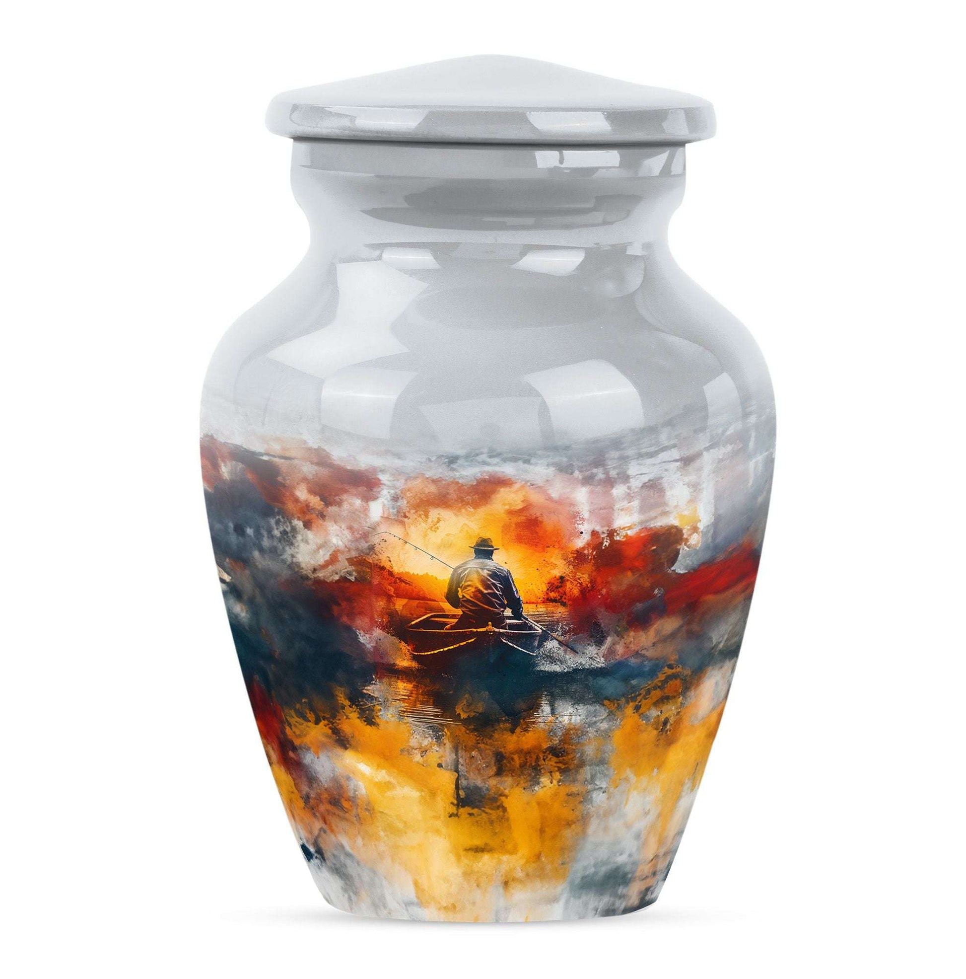 Fishing Boat Memorial Urns For Adults - Fishermen Urn For Human Ashes