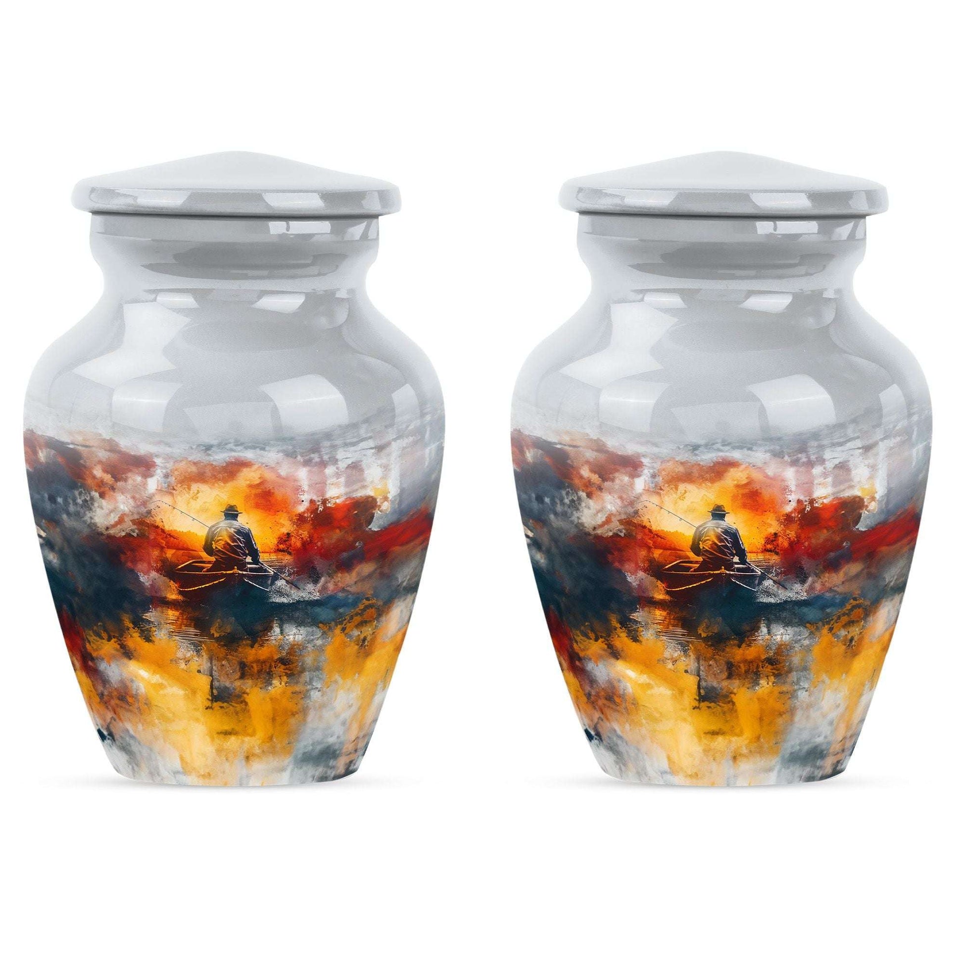 Fishing Boat Memorial Urns For Adults - Fishermen Urn For Human Ashes