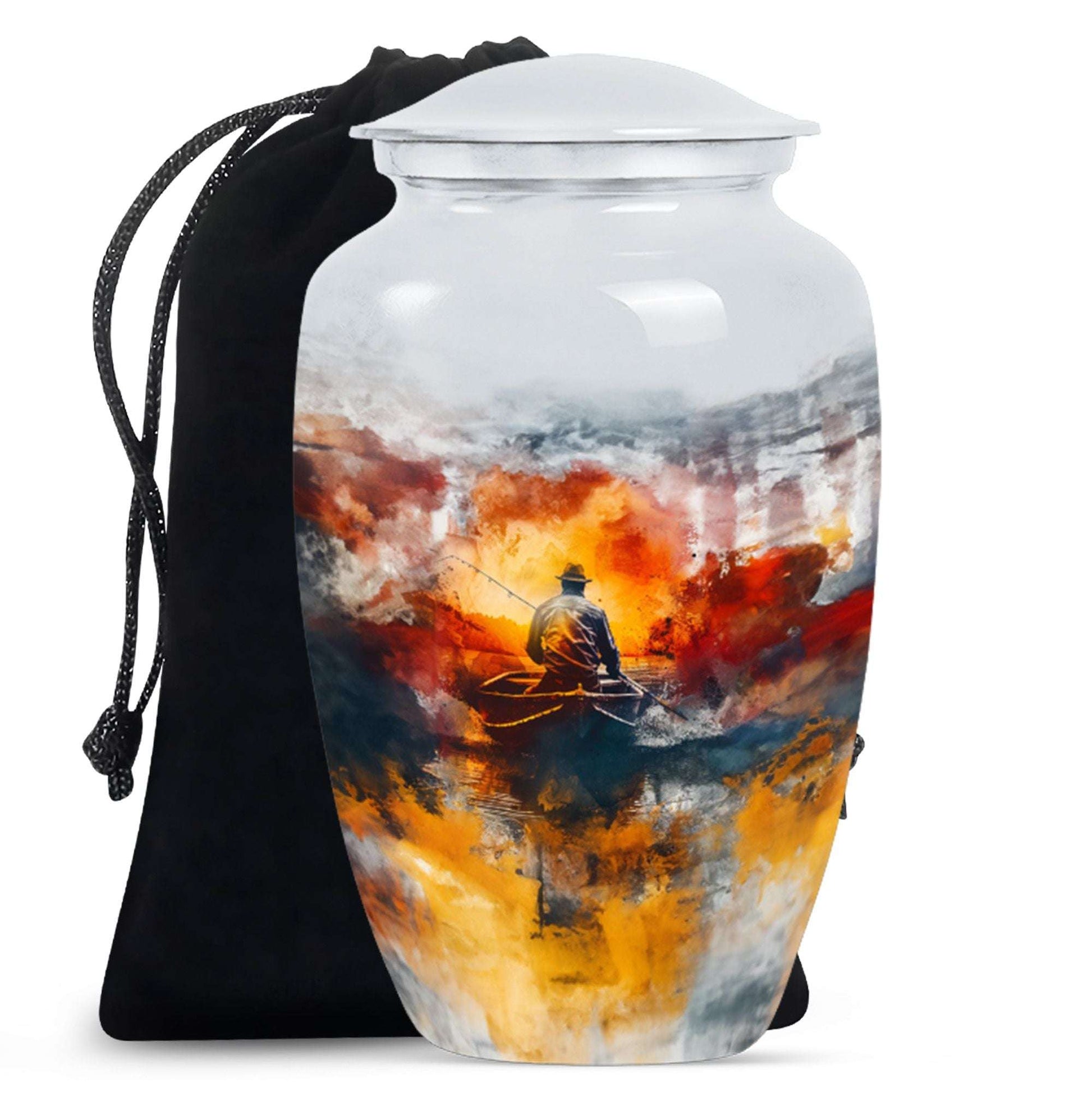 Fishing Boat Memorial Urns For Adults - Fishermen Urn For Human Ashes