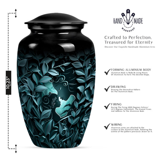 mother love Urn, Classic designed memorial funeral urn