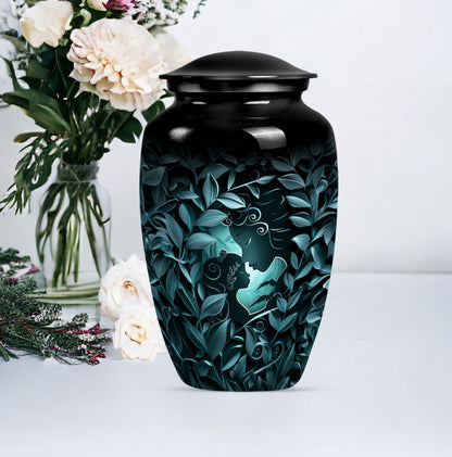 mother love Urn, Classic designed memorial funeral urn