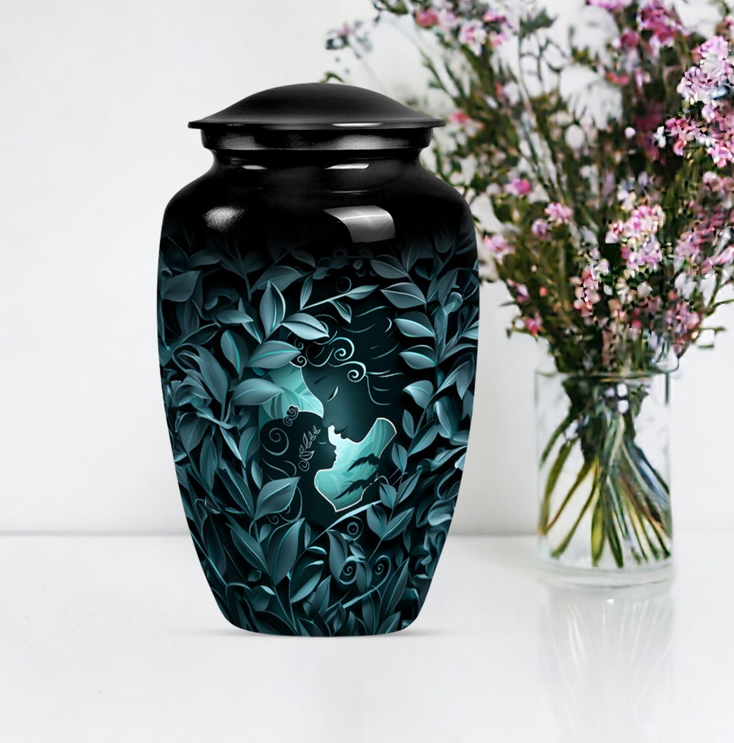 mother love Urn, Classic designed memorial funeral urn