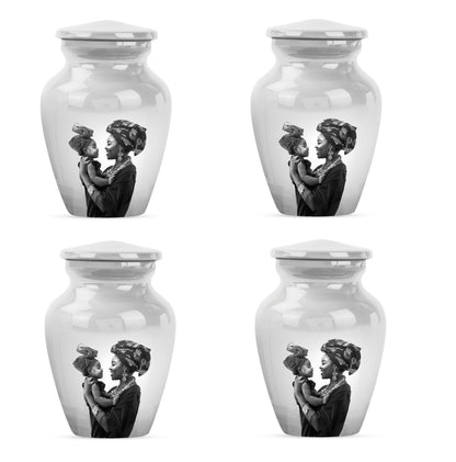 Personalized Mother Keepsake Urn for Human Ashes - 10-inch, 200 cu in - Yatskia