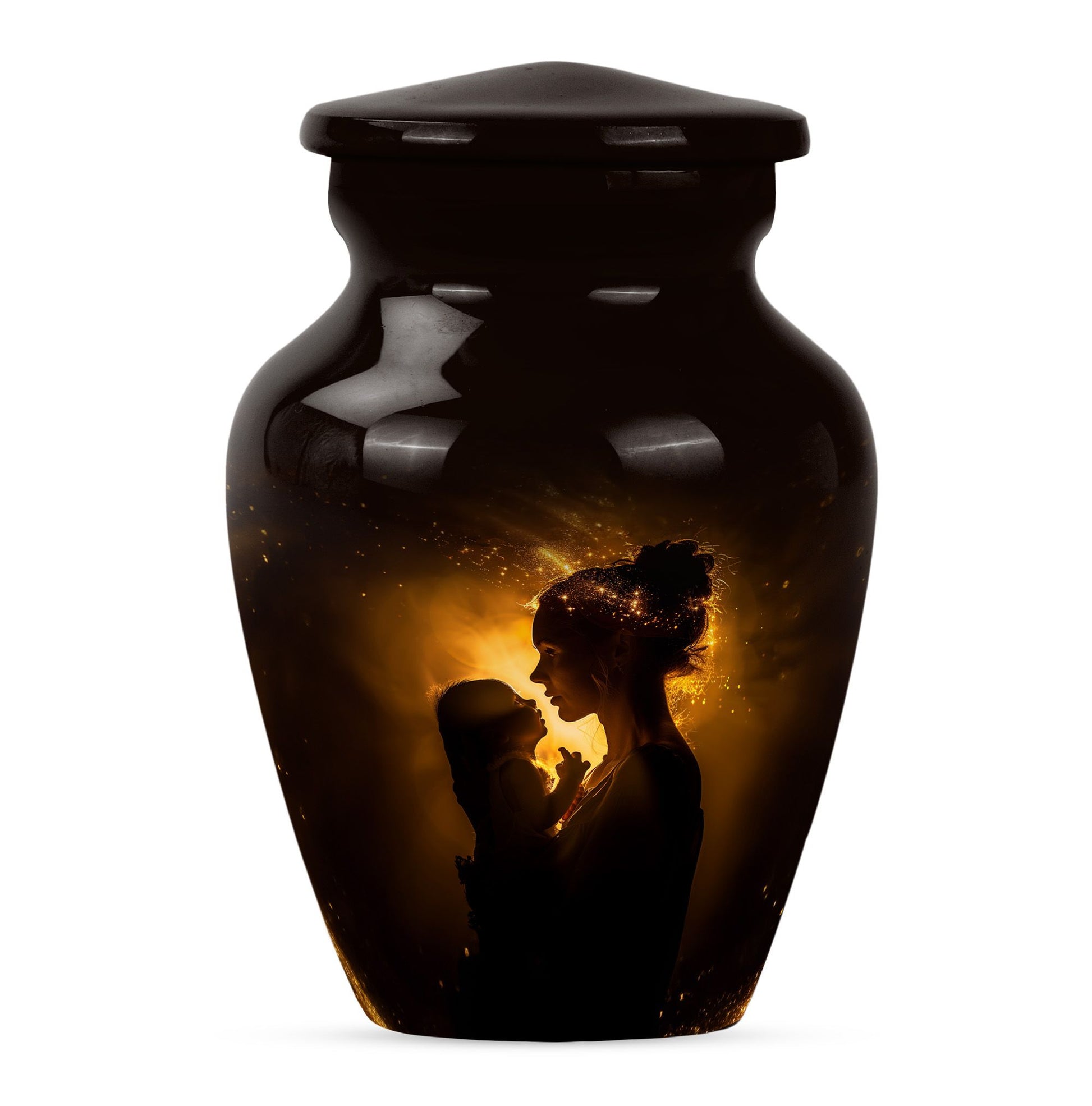 Mother And Child Memorial Urns For Ashes - Cremation Urn For Mother