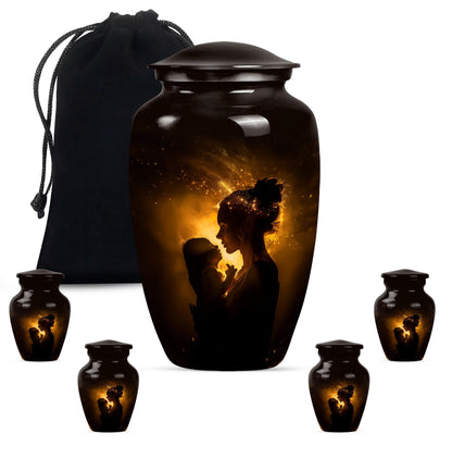 Personalized Mother Cremation Urn for Mother - 10-inch, 200 cu in - Yatskia