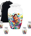 Mother Love Urn for Human Ashes – Colorful Mother's Art Memorial Urn