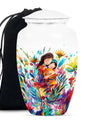 Mother Love Urn for Human Ashes – Colorful Mother's Art Memorial Urn