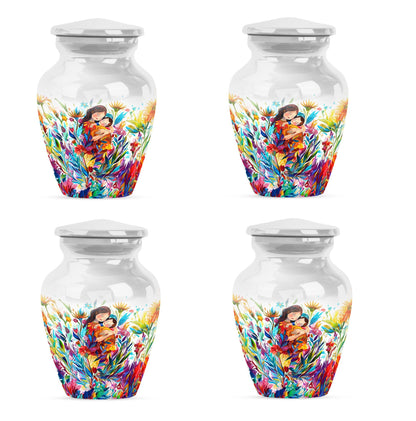 Mother love urn, classic abstract burial funeral urn for adult woman
