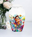 Mother love urn, classic abstract burial funeral urn for adult woman