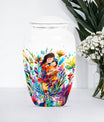 Mother love urn, classic abstract burial funeral urn for adult woman