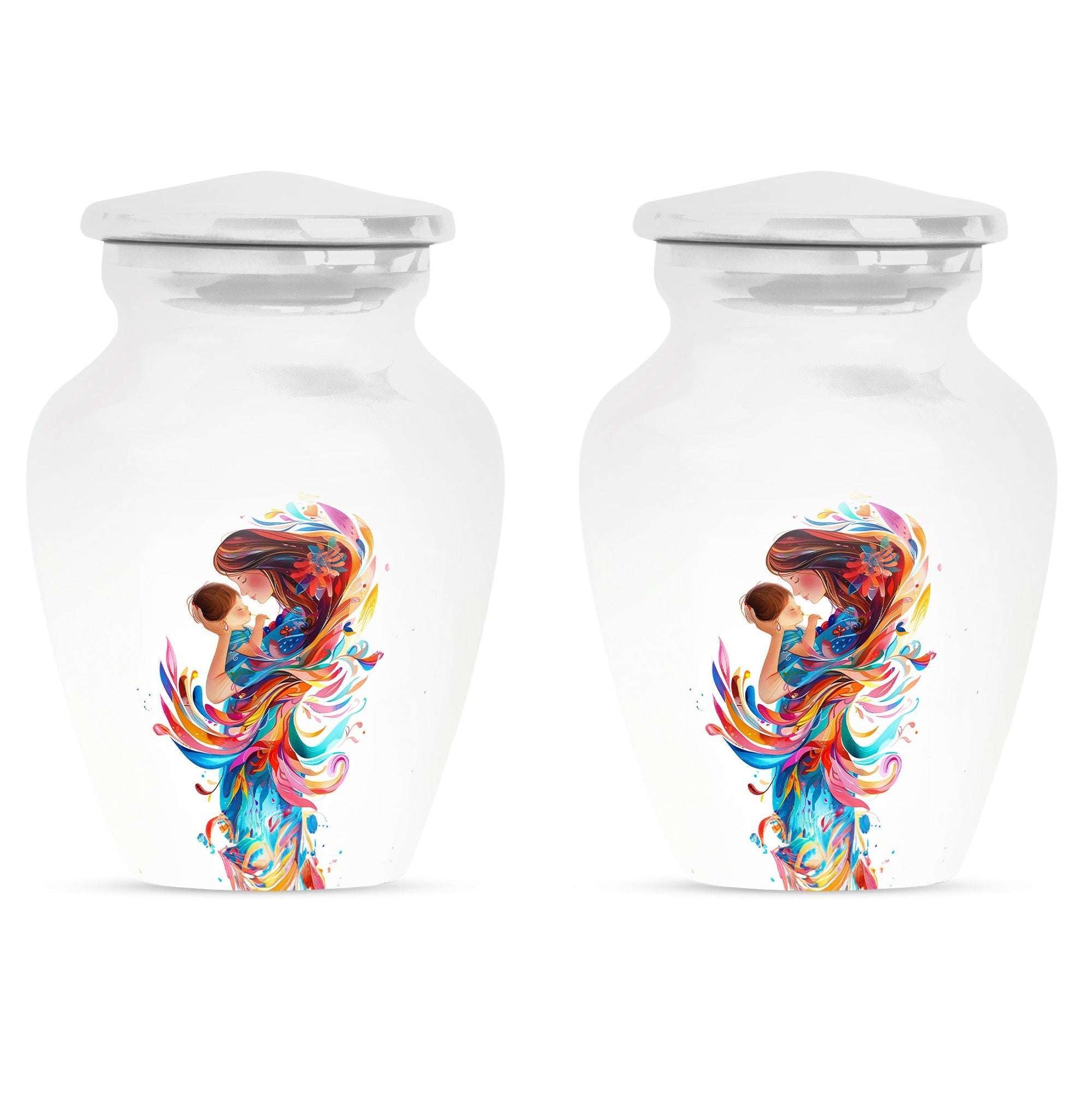 Mother's Love Artwork Urn - Mother Artistic Memorial Urn For Women