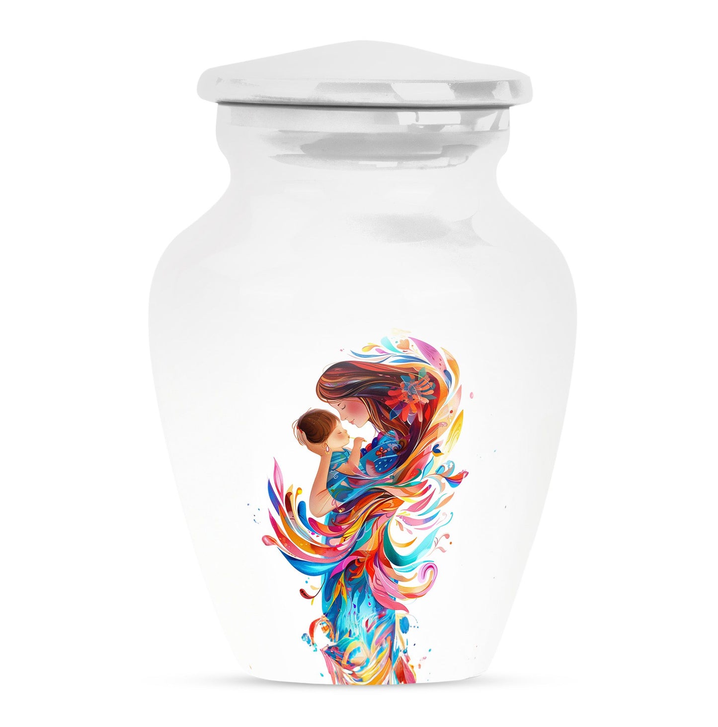 Personalized Mother Memorial Urn for Women - 10-inch, 200 cu in - Yatskia