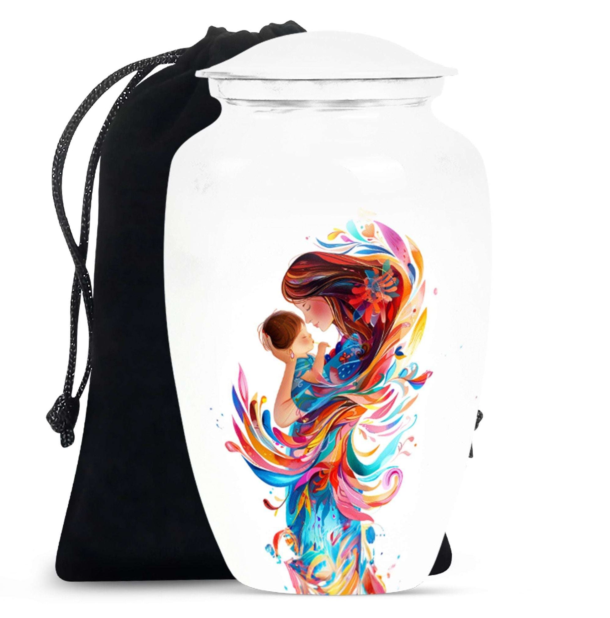 Mother's Love Artwork Urn - Mother Artistic Memorial Urn For Women