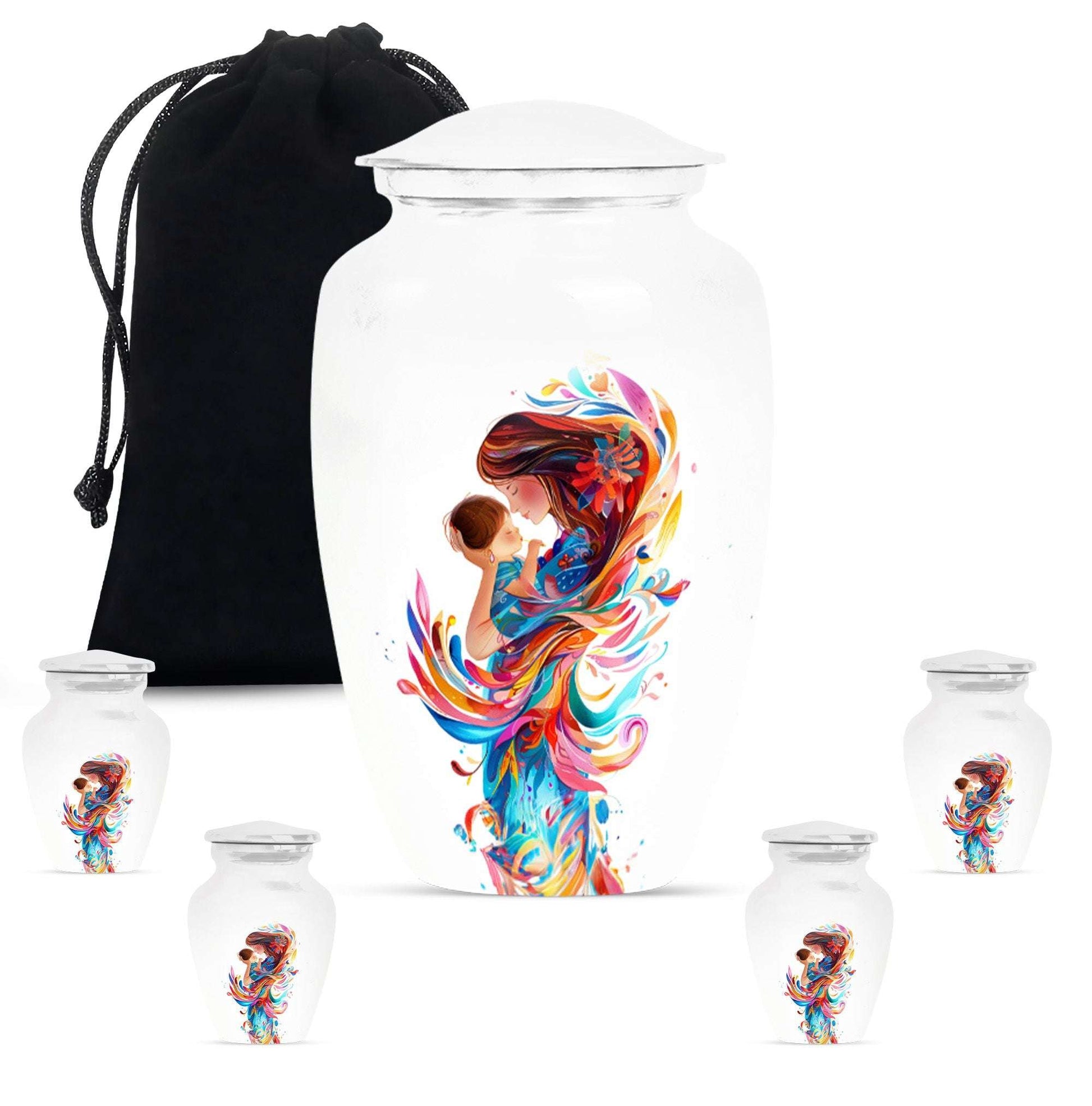 Mother's Love Artwork Urn - Mother Artistic Memorial Urn For Women
