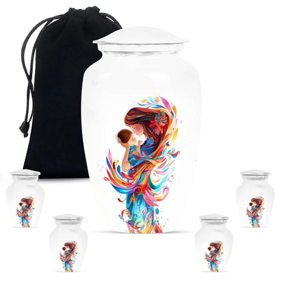 Mother's Love Artwork Urn - Mother Artistic Memorial Urn For Women