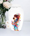 10-inch Classic urn for ashes, personalized Mother Love Urn made of aluminium