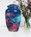 Classic dragon urn for woman's burial ashes