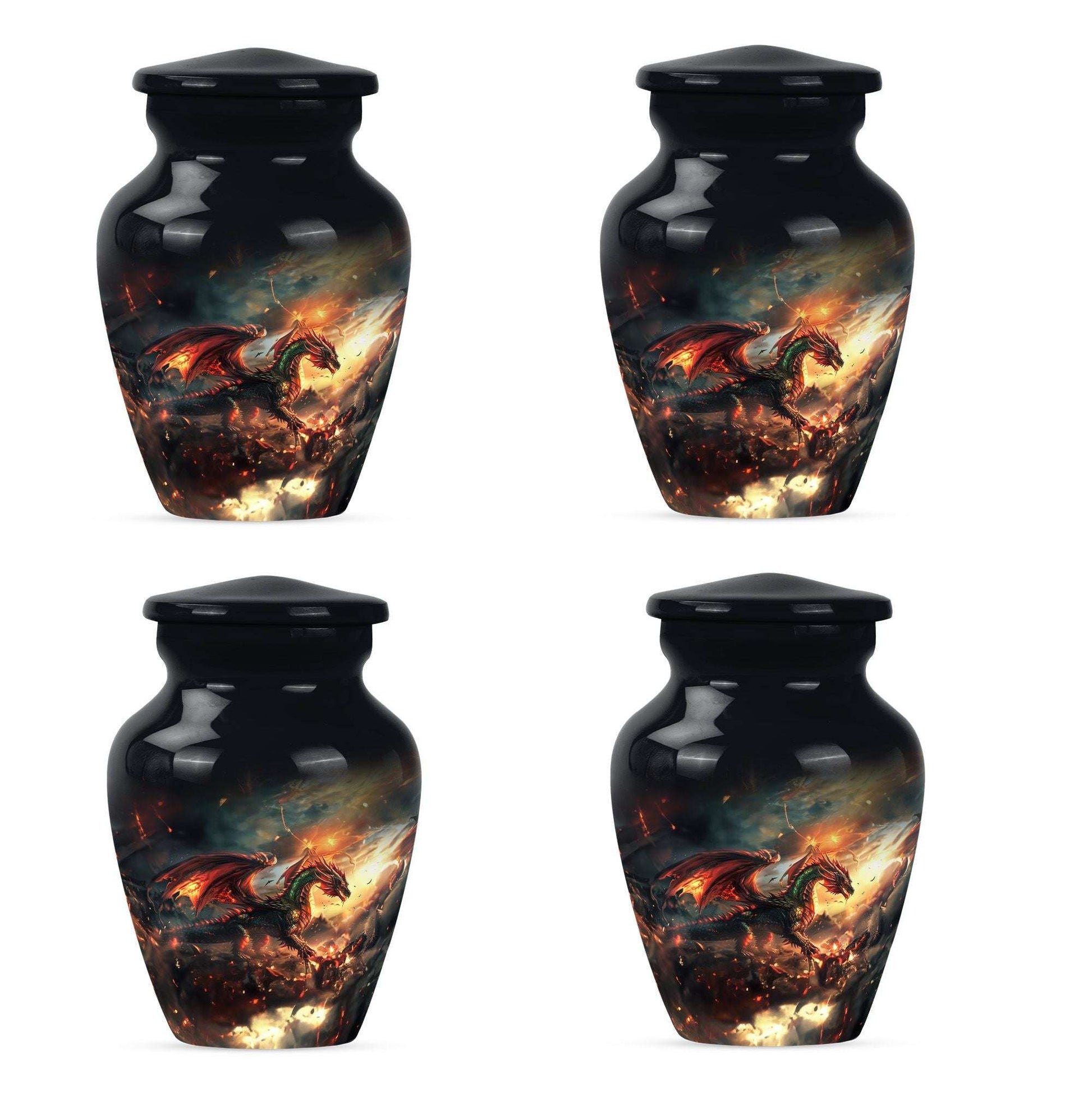 Fierce Dragon Adult Size Cremation Urns - Large Size Dragon Urn