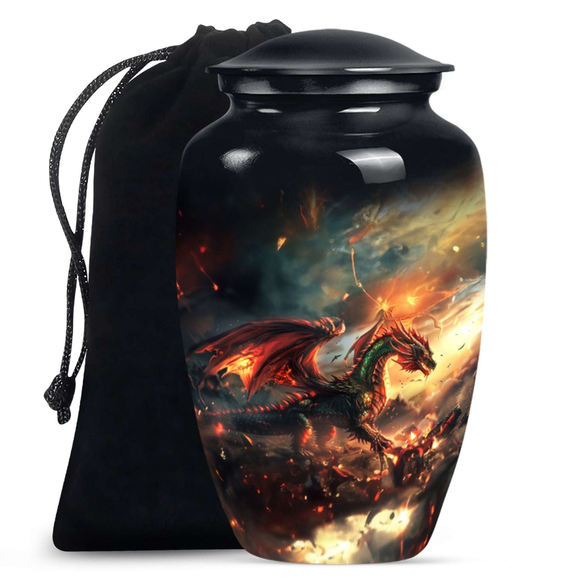 Fierce Dragon Adult Size Cremation Urns - Large Size Dragon Urn
