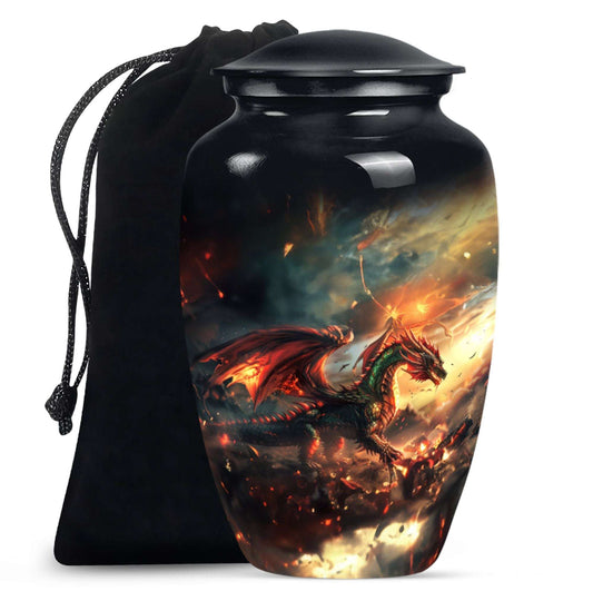 Fierce Dragon Adult Size Cremation Urns - Large Size Dragon Urn