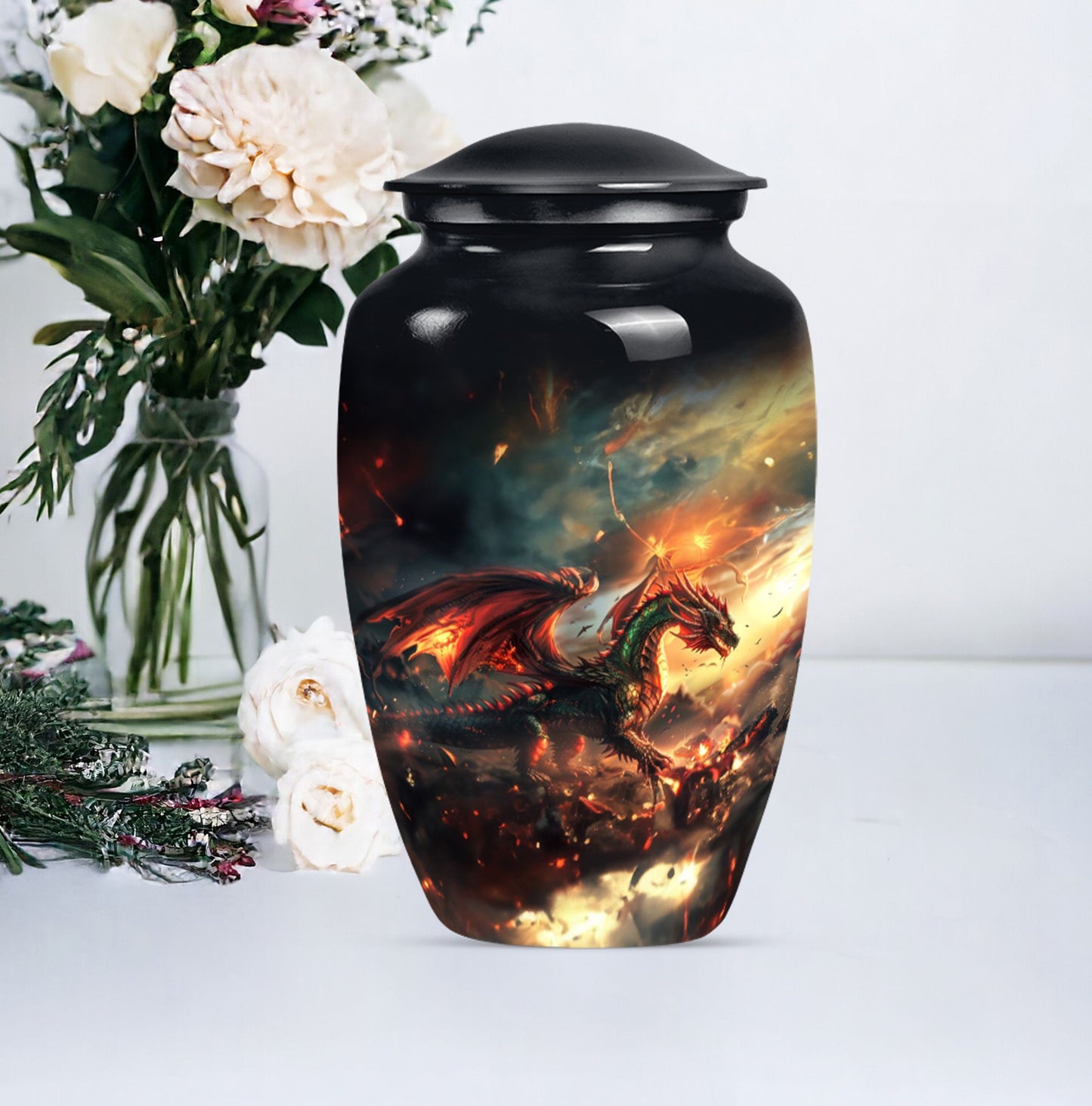classic dragon urn