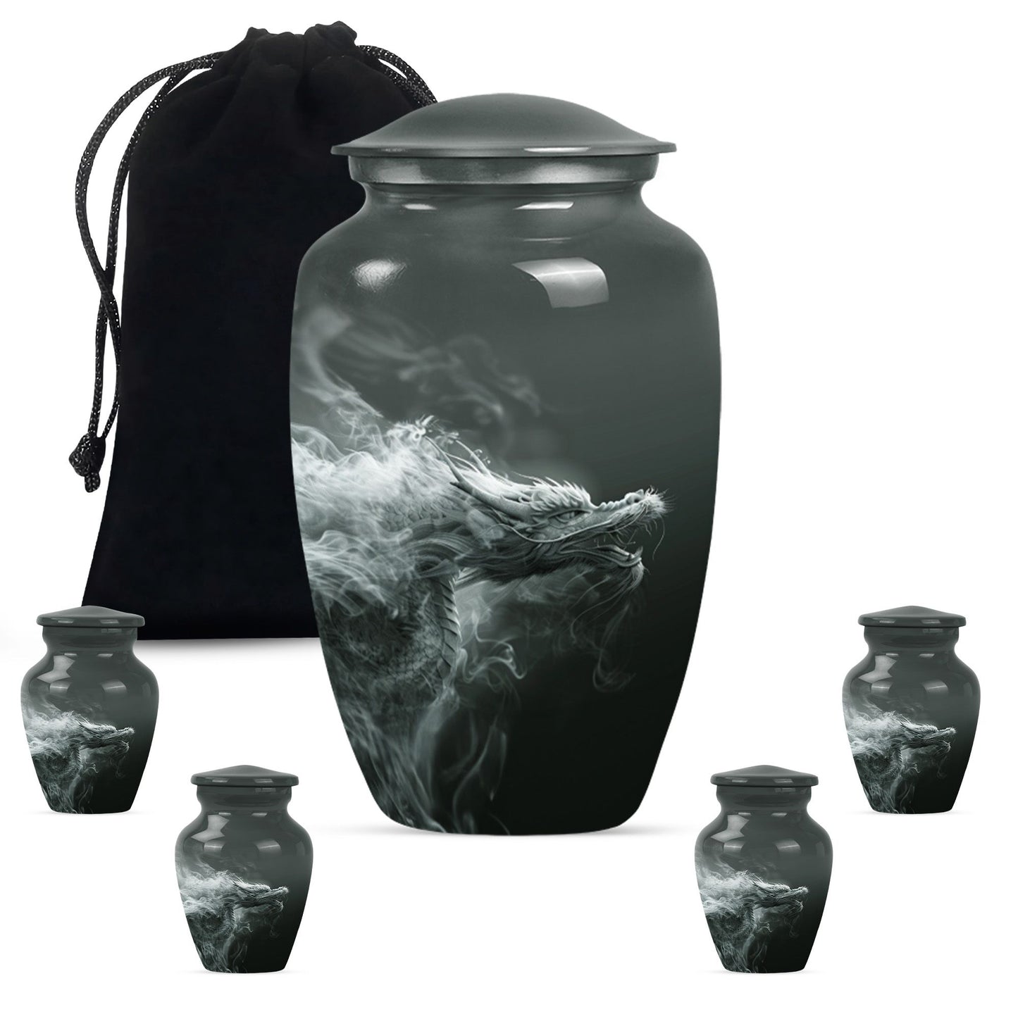 Personalized Beach Memorial Urn for Men - 10-inch, 200 cu in - Yatskia