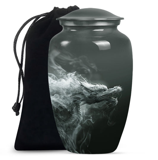 Dragon Memorial Urn For Ashes - Smoky Dragon Ashes Memorial For Men