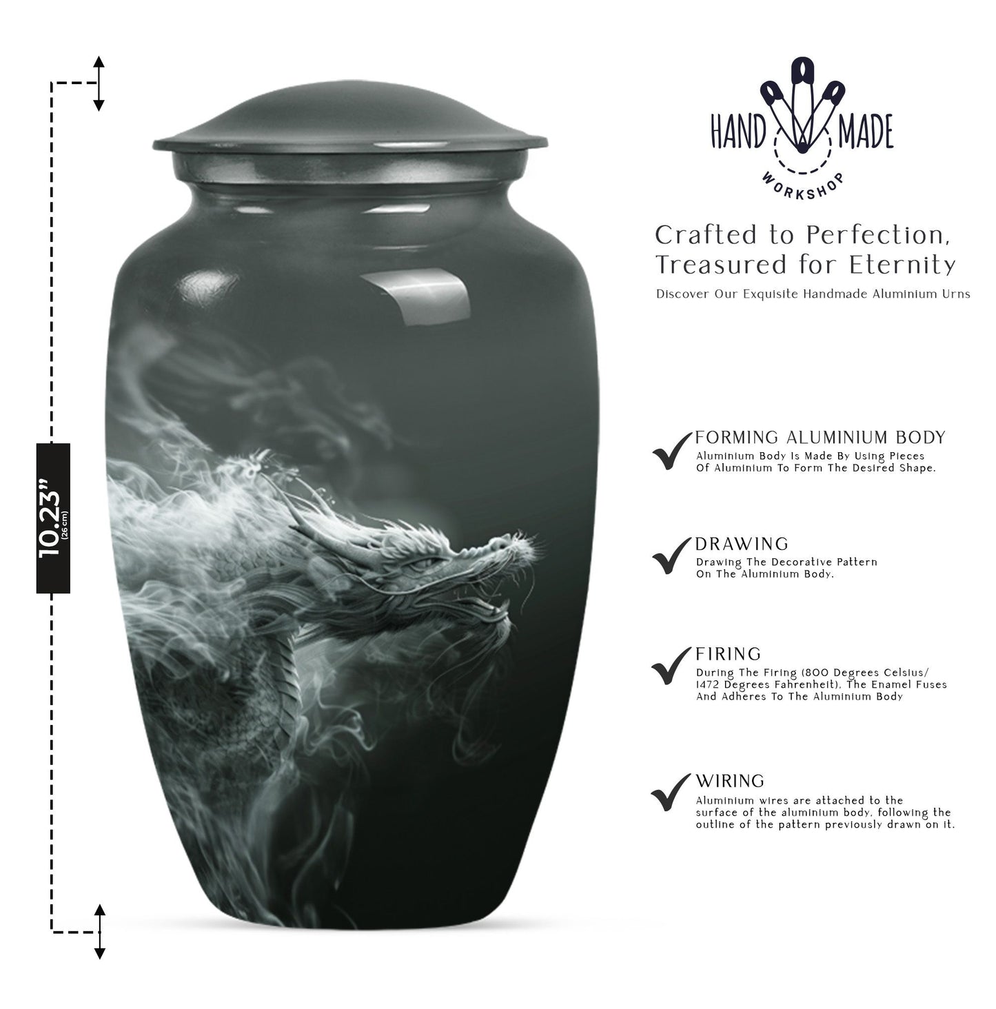 large Dragon urn