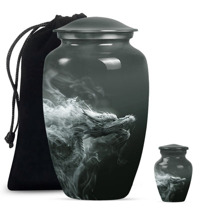Personalized Beach Memorial Urn for Men - 10-inch, 200 cu in - Yatskia