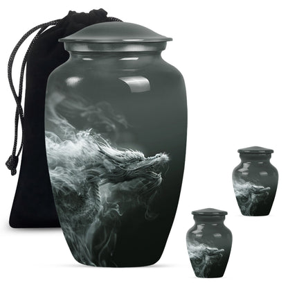 Personalized Beach Memorial Urn for Men - 10-inch, 200 cu in - Yatskia