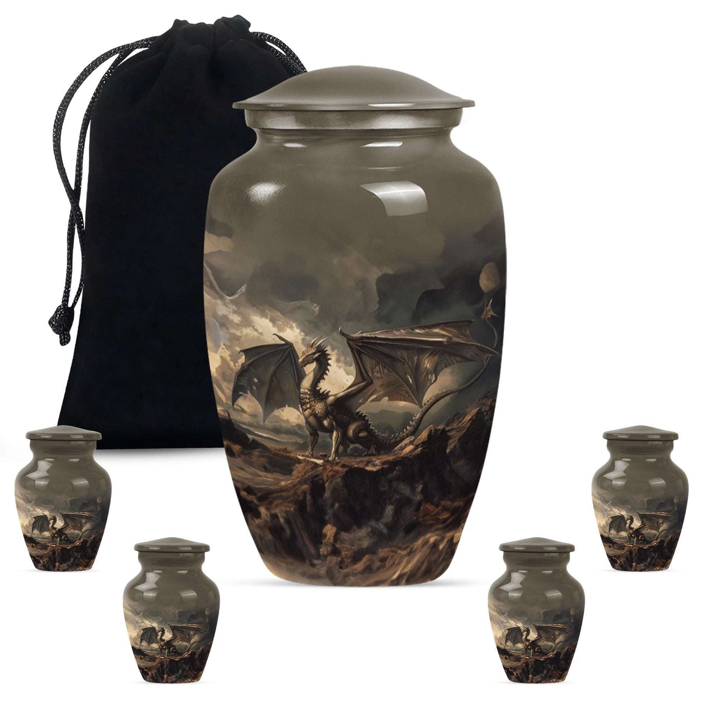 Dragon Urn For Human Ashes Keepsake - Dragon Urn For Adult Men & Women