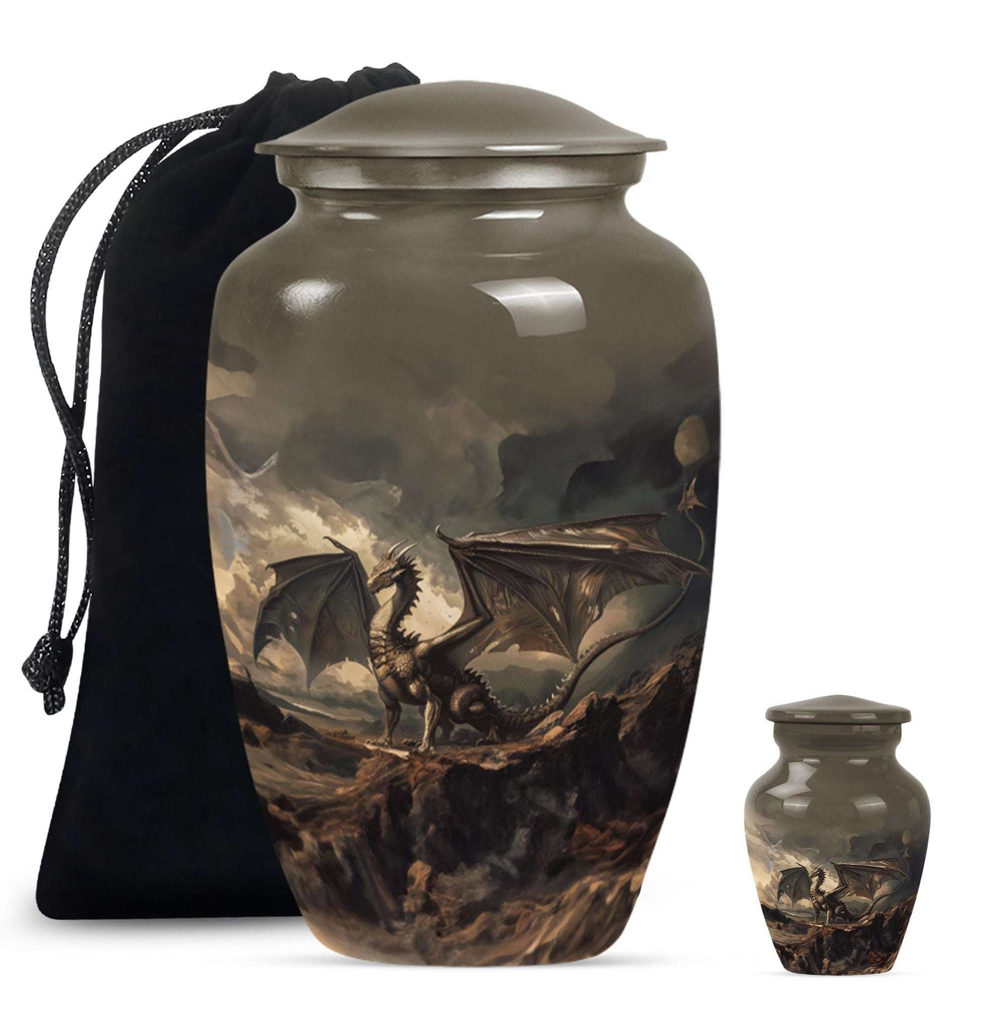 Dragon Urn For Human Ashes Keepsake - Dragon Urn For Adult Men & Women